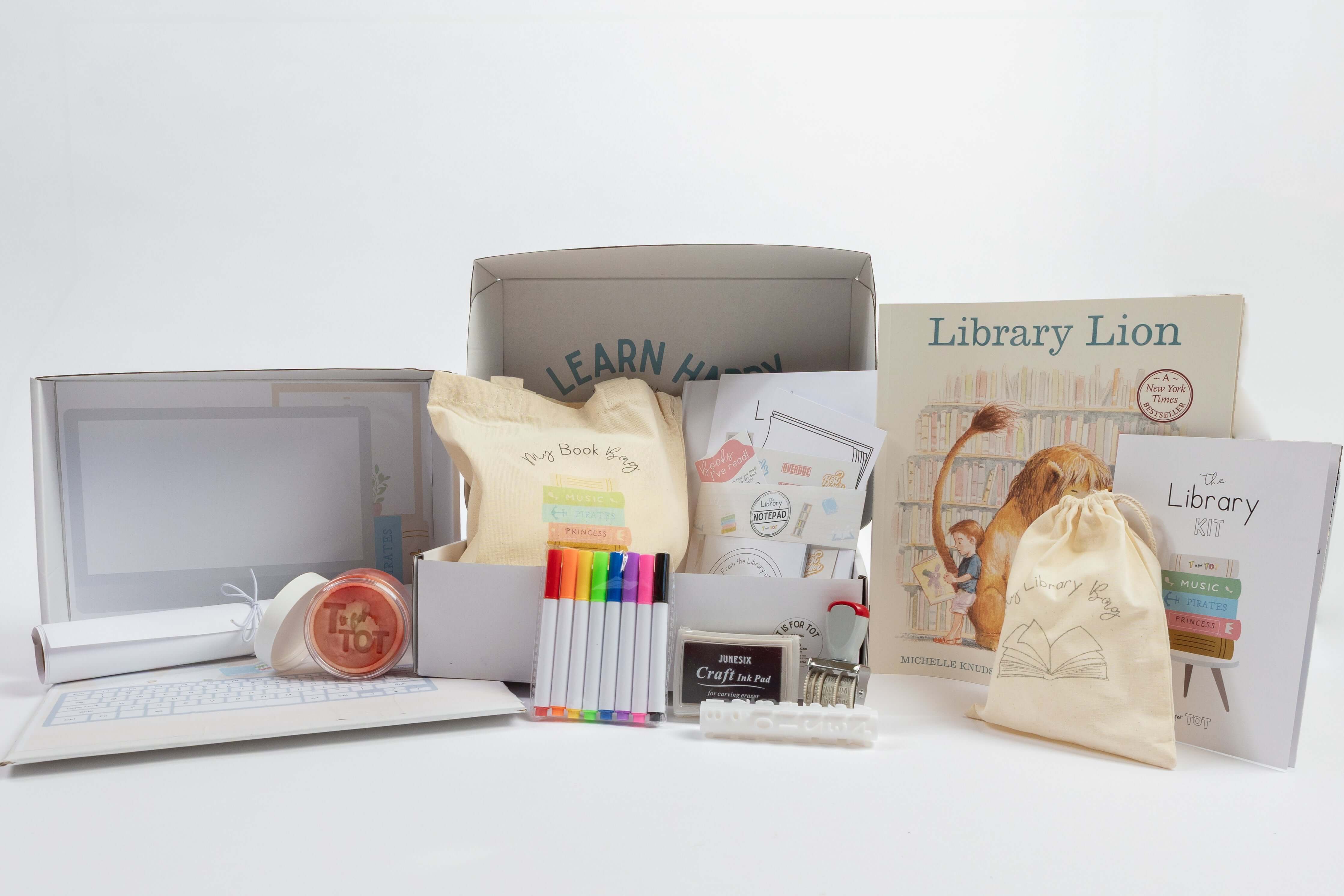 Library Kit hands-on preschool literacy and early reading learning set for ages 3–6